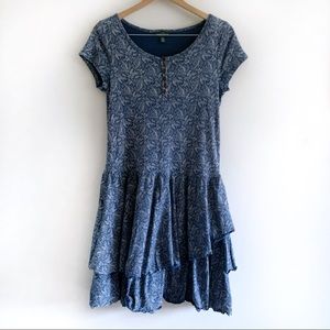 Lauren Ralph Lauren Paisley Tiered Flounce Dress